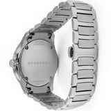 Burberry The Classic Round Black Dial Silver Steel Strap Watch for Men - BU10005 Buy Now By Burberry