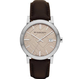Burberry The City Gold Dial Brown Leather Strap Watch for Men - BU9011 Buy Now By Burberry