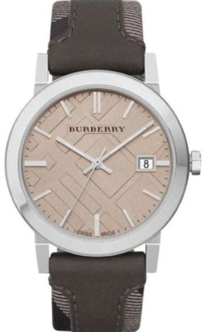 Burberry The City Grey Dial Leather Strap Watch for Men - BU9020 Buy Now By Burberry