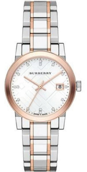 Burberry The City Silver Dial Two Tone Steel Strap Watch for Women - BU9214 Buy Now By Burberry
