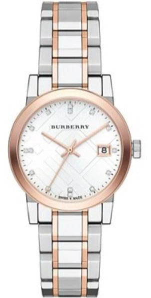 Burberry The City Silver Dial Two Tone Steel Strap Watch for Women - BU9214 Buy Now By Burberry