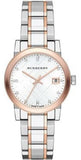 Burberry The City Silver Dial Two Tone Steel Strap Watch for Women - BU9214 Buy Now By Burberry