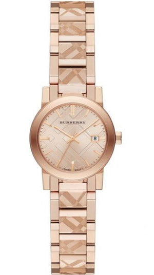 Burberry The City Rose Gold Dial Rose Gold Steel Strap Watch for Women - BU9235 Buy Now By Burberry