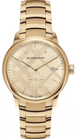 Burberry The Classic Gold Dial Gold Steel Strap Watch for Men - BU10006 Buy Now By Burberry