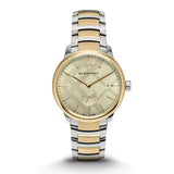 Burberry The Classic Gold Dial Two Tone Steel Strap Watch for Men - BU10011 Buy Now By Burberry
