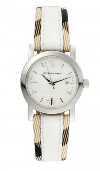 Burberry Heritage Nova Heritage White Dial Leather Strap Watch for Women - BU1395 Buy Now By Burberry