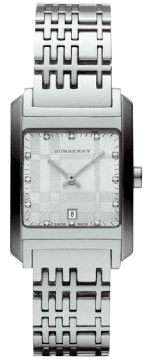 Burberry Heritage Diamond White Dial Silver Stainless Steel Strap Watch for Women - BU1583 Buy Now By Burberry