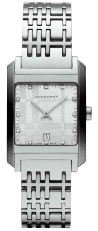 Burberry Heritage Diamond White Dial Silver Stainless Steel Strap Watch for Women - BU1583 Buy Now By Burberry