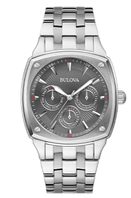 Bulova Classic Collection Multifunction Grey Dial Silver Steel Strap Watch for Men - 96C148 Buy Now By Bulova