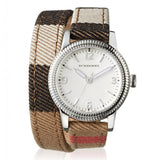 Burberry Utilitarian White Dial Multicolor Leather Strap Watch for Women - BU7849 Buy Now By Burberry