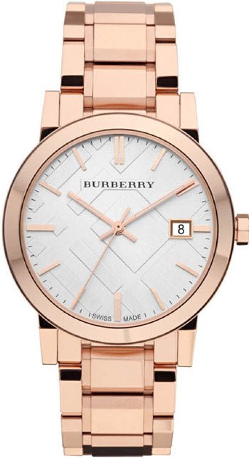 Burberry The City White Dial Rose Gold Steel Strap Watch for Women - BU9004 Buy Now By Burberry