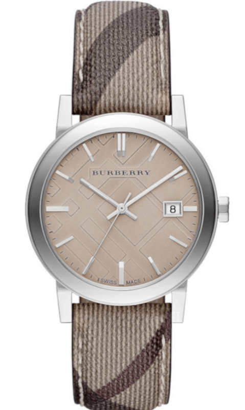 Burberry The City Nova Beige Dial Grey Leather Strap Watch for Women - BU9023 Buy Now By Burberry