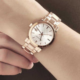 Burberry The City Diamonds Rose Gold Dial Rose Gold Steel Strap Watch for Women - BU9126 Buy Now By Burberry