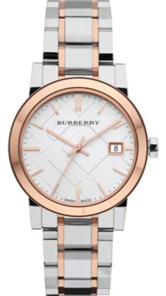 Burberry The City White Dial Two Tone Steel Strap Watch for Women - BU9105 Buy Now By Burberry