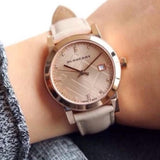 Burberry The City Diamonds Beige Dial Beige Leather Strap Watch for Women - BU9131 Buy Now By Burberry