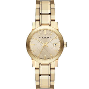 Burberry The City Gold Dial Gold Steel Strap Watch for Women - BU9134 Buy Now By Burberry