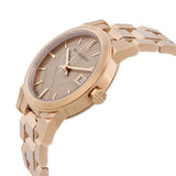 Burberry The City Diamonds Rose Gold Dial Rose Gold Steel Strap Watch for Women - BU9126 Buy Now By Burberry