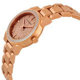 Burberry The City Diamonds Rose Dial Rose Gold Steel Strap Watch for Women - BU9225 Buy Now By Burberry