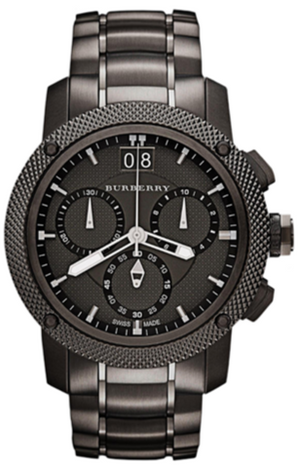 Burberry Endurance Chronograph Quartz Black Dial Black Steel Strap Watch For Men - BU9801 Buy Now By Burberry
