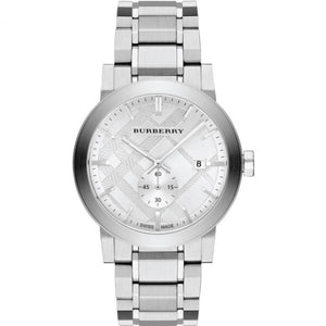 Burberry The City Silver Dial Silver Steel Strap Watch for Men - BU9900 Buy Now By Burberry