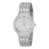 Bulova Crystal Collection Silver Dial Silver Steel Strap Watch for Women - 96L243 Buy Now By Bulova