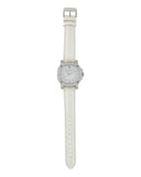 Burberry The Britain Diamonds Mother of Pearl Dial White Leather Strap Watch for Women - BBY1800 Buy Now By Burberry