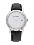 Burberry The City Silver Dial Black Leather Strap Watch for Women - BU9106 Buy Now By Burberry