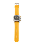 Burberry Sport Chronograph Grey Dial Yellow Rubber Strap Watch for Men - BU7712 Buy Now By Burberry