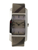Burberry Nova Check Silver Dial Two Tone Leather Strap Watch For Women - BU9404 Buy Now By Burberry
