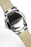 Burberry The Classic Horseferry Silver Dial Black Leather Strap Watch for Men - BU10002 Buy Now By Burberry