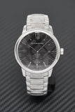 Burberry The Classic Round Black Dial Silver Steel Strap Watch for Men - BU10005 Buy Now By Burberry