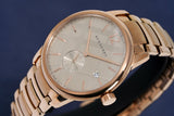Burberry The Classic Rose Gold Dial Rose Gold Steel Strap Watch for Men - BU10013 Buy Now By Burberry