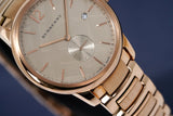 Burberry The Classic Rose Gold Dial Rose Gold Steel Strap Watch for Men - BU10013 Buy Now By Burberry