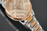 Burberry The Classic Rose Gold Dial Two Tone Steel Strap Watch for Women - BU10117 Buy Now By Burberry