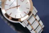 Burberry The City White Dial Two Tone Steel Strap Watch for Women - BU9006 Buy Now By Burberry