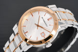 Burberry The City White Dial Two Tone Steel Strap Watch for Women - BU9105 Buy Now By Burberry