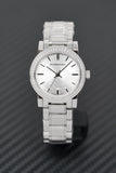 Burberry The City Diamonds Silver Dial Silver Steel Strap Watch for Women - BU9220 Buy Now By Burberry