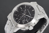 Burberry The City Black Dial Silver Steel Strap Watch for Men - BU9351 Buy Now By Burberry