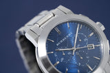 Burberry The City Blue Dial Silver Steel Strap Watch for Men - BU9363 Buy Now By Burberry