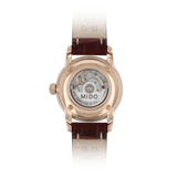 Mido Baroncelli III Automatic White Dial Brown Leather Strap Watch For Women - M7600.3.26.8 Buy Now By Mido