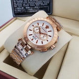 Versace V Extreme Chronograph White Dial Rose Gold Stainless Steel Watch for Women - VCN050017 Buy Now By Versace