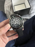 Gucci Dive Quartz Kingsnake Black Dial Black Rubber Strap Watch For Men - YA136217 Buy Now By Gucci