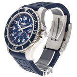 Breitling Superocean II 44mm Blue Dial Blue Rubber Strap Watch for Men - A17392D8/C910/158S/A20SS.1 Buy Now By Breitling