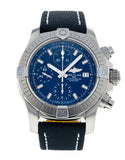 Breitling Avenger Chronograph 43 Blue Dial Blue Nylon Strap Watch for Men - A13385101C1X1 Buy Now By Breitling