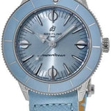 Breitling Superocean Heritage '57 Pastel Paradise Blue Dial Blue Leather Strap Watch for Women - A10340161C1X1 Buy Now By Breitling