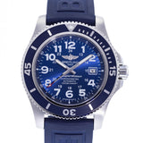 Breitling Superocean II 44mm Blue Dial Blue Rubber Strap Watch for Men - A17392D8/C910/158S/A20SS.1 Buy Now By Breitling