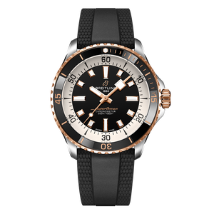 Breitling Superocean Automatic 42 Black Dial Black Rubber Strap Watch for Men - U17375211B1S1 Buy Now By Breitling
