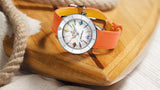 Breitling Superocean Heritage '57 Pastel Paradise White Dial Orange Leather Watch for Women - A10340A11A1X1 Buy Now By Breitling