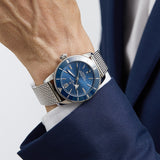 Breitling Superocean Heritage B20 Automatic 44 Blue Dial Silver Mesh Bracelet Watch for Men - AB2030161C1A1 Buy Now By Breitling