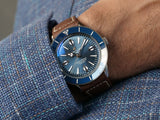 Breitling Superocean Heritage '57 Blue Dial Brown Leather Strap Watch for Men - A10370161C1X1 Buy Now By Breitling
